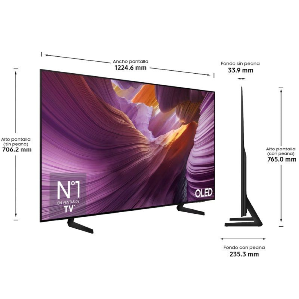 Televisor Samsung OLED S84F TQ55S84FAU 55'/ Ultra HD 4K/ Smart TV/ WiFi