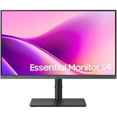 Monitor Profesional Samsung Essential Monitor S4 S43UF S24F434UAU/ 24'/ Full HD/ Regulable en altura/ Negro