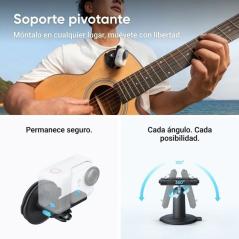 Cámara Digital Deportiva Insta360 GO Ultra Pack Creador/ 4K/ Ángulo de visión 360º/ Negra