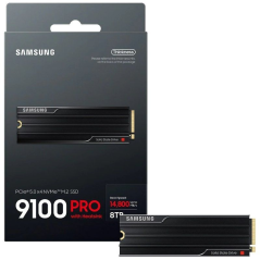 Disco SSD Samsung 9100 PRO 8TB/ M.2 2280 PCIe Gen5/ con Disipador de Calor/ Full Capacity