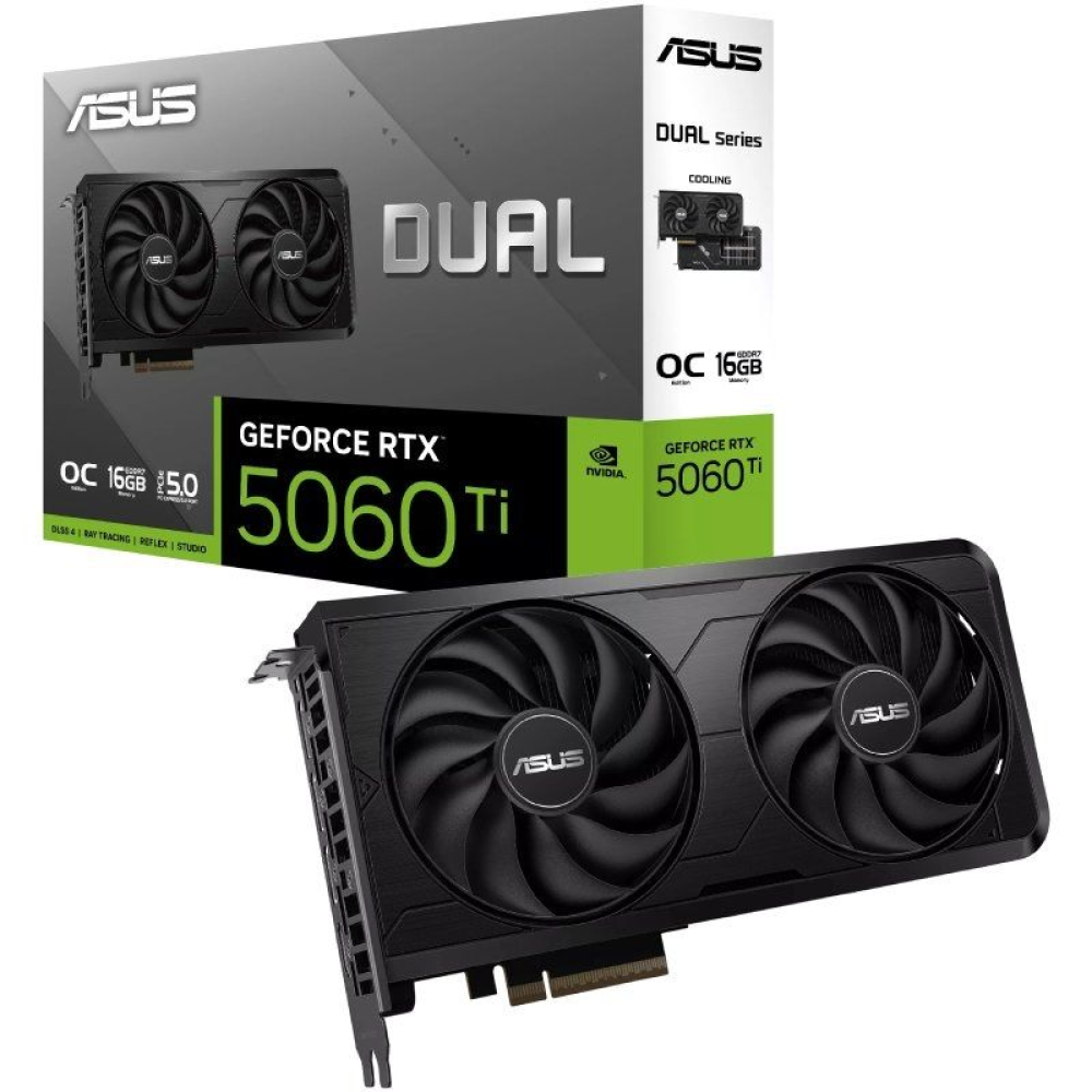 Tarjeta Gráfica Asus Dual GeForce RTX 5060 Ti EVO OC/ 16GB GDDR7