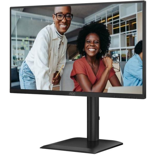 Monitor Profesional AOC 24E4U 23.8'/ Full HD/ Regulable en altura/ Negro