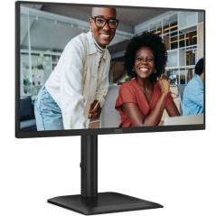Monitor Profesional AOC 24E4U 23.8'/ Full HD/ Regulable en altura/ Negro