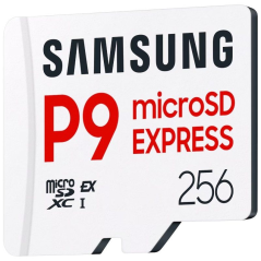 Tarjeta de Memoria Samsung P9 Express 256GB microSD XC/ Clase 10/ 800MBs