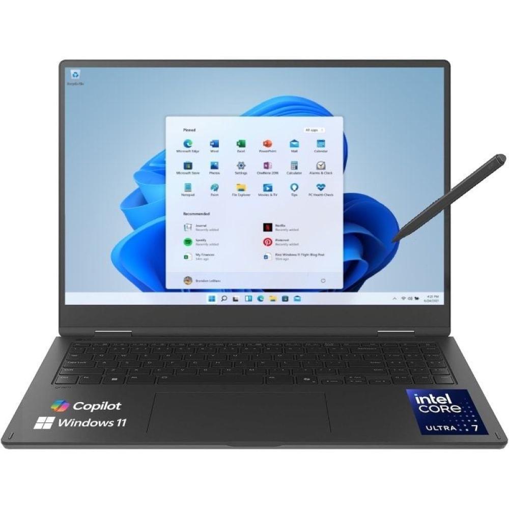 Portátil Convertible LG Gram Pro 16T90TP-K.AD88B Intel Core Ultra 7-255H/ 32GB/ 1TB SSD/ 16' Táctil/ Win11