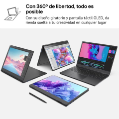 Portátil Convertible LG Gram Pro 16T90TP-K.AD88B Intel Core Ultra 7-255H/ 32GB/ 1TB SSD/ 16' Táctil/ Win11