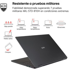 Portátil Convertible LG Gram Pro 16T90TP-K.AD88B Intel Core Ultra 7-255H/ 32GB/ 1TB SSD/ 16' Táctil/ Win11