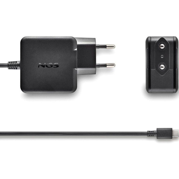 Cargador de Portátil NGS GAN 45W-C USB Tipo-C/ 45W/ Automático/ Voltaje 5-20V