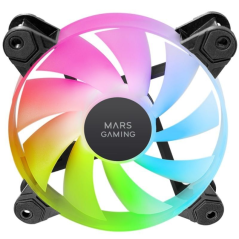 Pack 3 Ventiladores Mars Gaming MF-4A/ 12cm/ ARGB/ Negro