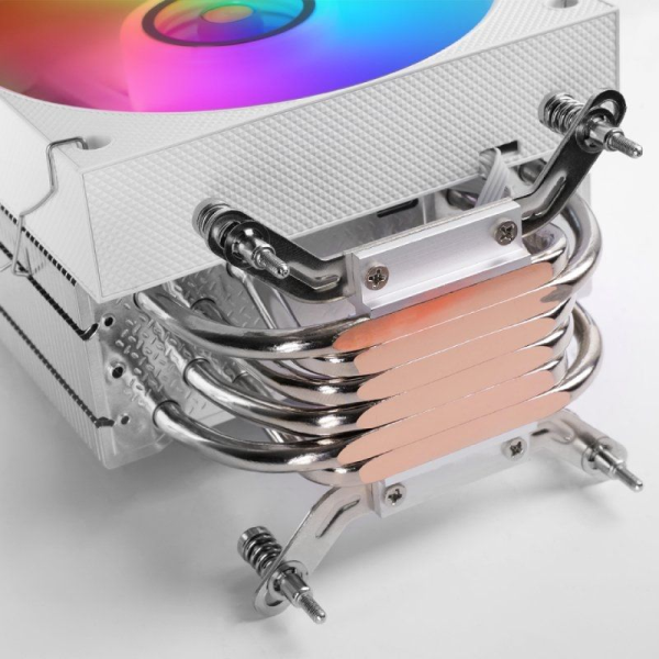 Ventilador con Disipador Mars Gaming MCPU-LCD/ 12cm/ Blanco