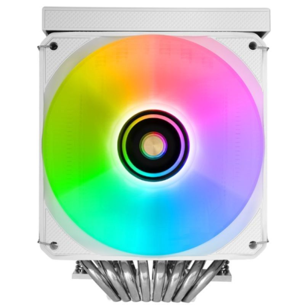 Ventilador con Disipador Mars Gaming MCPU-LCDPRO/ 12cm/ Blanco