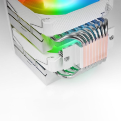 Ventilador con Disipador Mars Gaming MCPU-LCDPRO/ 12cm/ Blanco