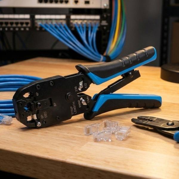 Crimpadora Phasak TD 019 para RJ11/ RJ12/ RJ45