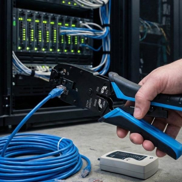 Crimpadora Phasak TD 019 para RJ11/ RJ12/ RJ45