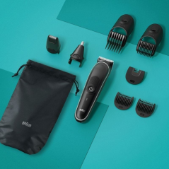 Recortadora Braun All in One Style Kit Series 3 MGK3440/ con Batería/ 8 Accesorios