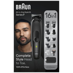 Recortadora Braun Serie 7 MGK7470/ con Batería/ 5 Accesorios