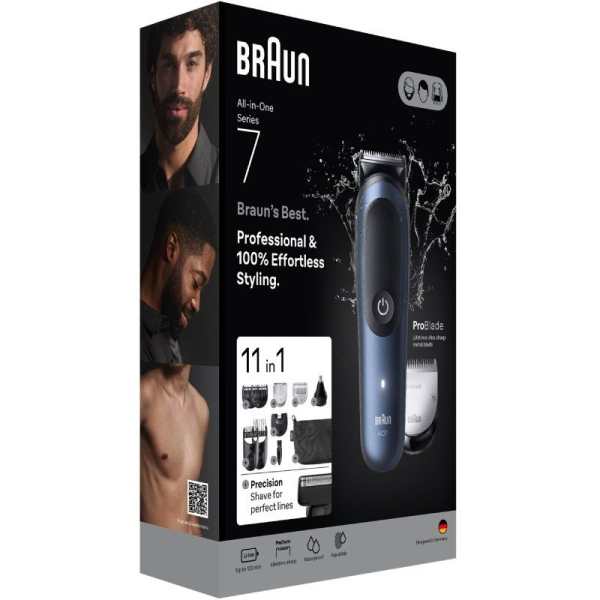 Afeitadora Braun All in One Series 7 AIO7540 11 en 1/ con batería/ 11 Accesorios