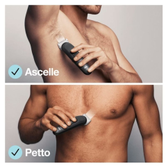 Cortapelos Braun BodyGroomer 3/ con Batería/ 3 Accesorios