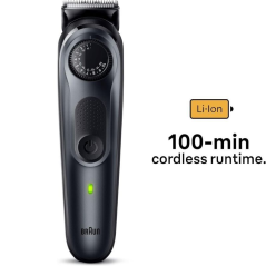 Cortapelos Braun Beard Trimmer Serie 5 BT5450/ con Batería/ 5 Accesorios