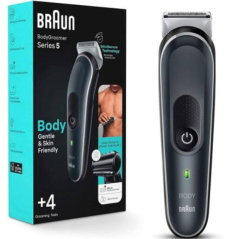 Cortapelos Braun BodyGroomer Series 5 BG5360/ con Batería/ 4 Accesorios