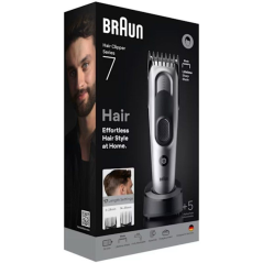 Cortapelos Braun Series 7 HC7590/ con Batería/ 5 Accesorios