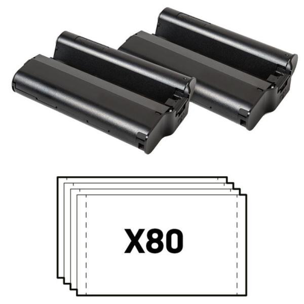 Papel Fotográfico + Cartuchos para Kodak Dock PD450 y KD600/ 4'x6'/ 80 Hojas