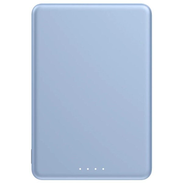 Powerbank 5000mAh Xiaomi Super Slim Magnetic Power Bank 5000/ Wireless/ Azul/ Incluye Cable USB Tipo-C