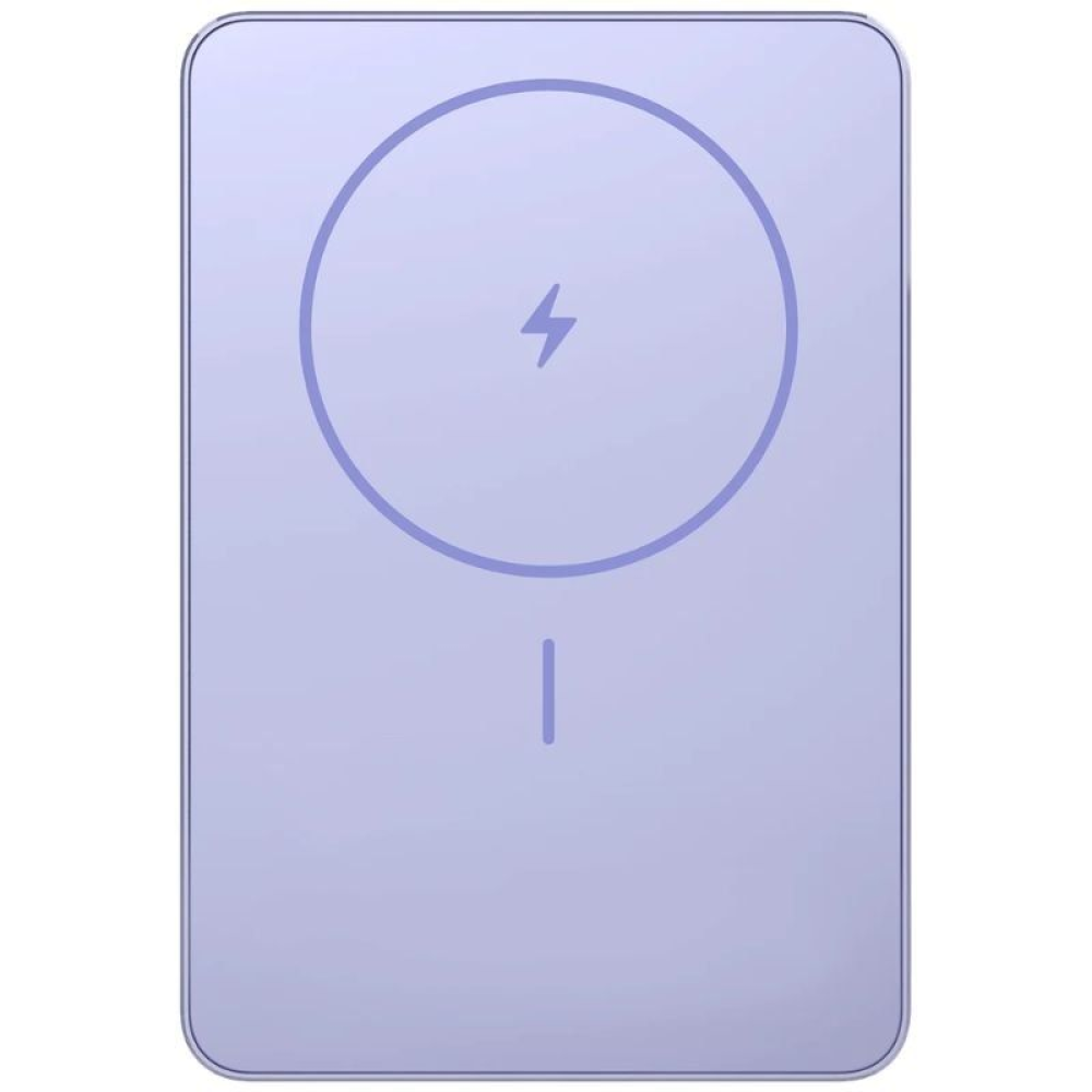 Powerbank 5000mAh Xiaomi Super Slim Magnetic Power Bank 5000/ Wireless/ Púrpura/ Incluye Cable USB Tipo-C