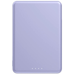 Powerbank 5000mAh Xiaomi Super Slim Magnetic Power Bank 5000/ Wireless/ Púrpura/ Incluye Cable USB Tipo-C