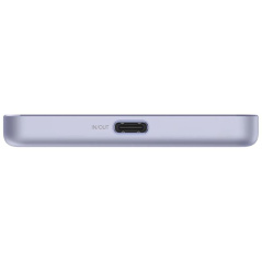 Powerbank 5000mAh Xiaomi Super Slim Magnetic Power Bank 5000/ Wireless/ Púrpura/ Incluye Cable USB Tipo-C