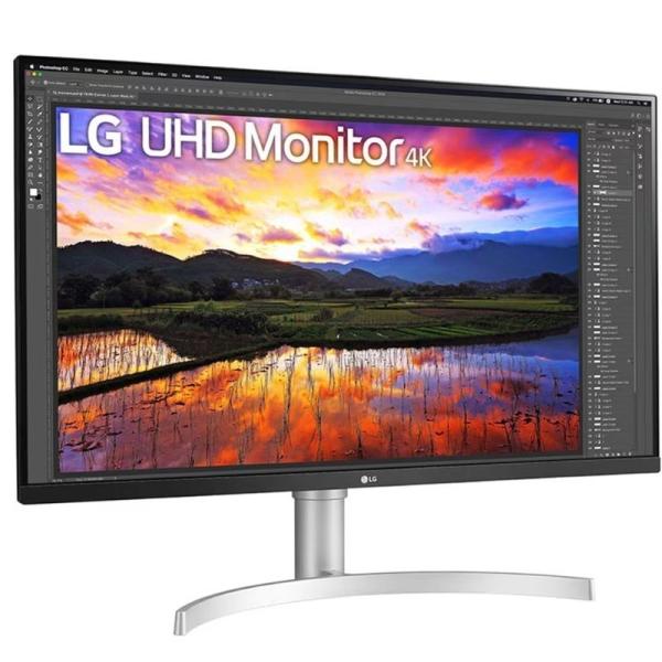 Monitor Profesional LG 32UN650K-W 31.5'/ 4K/ Multimedia/ Regulable en altura/ Blanco