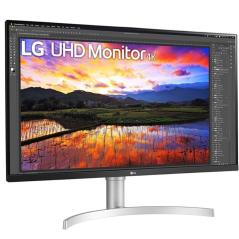Monitor Profesional LG 32UN650K-W 31.5'/ 4K/ Multimedia/ Regulable en altura/ Blanco