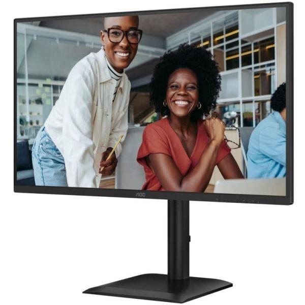 Monitor Profesional AOC 27E4U 27'/ Full HD/ Multimedia/ Regulable en altura/ Negro