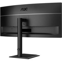 Monitor Profesional Ultraparonámico Curvo AOC CU34E4CV 34'/ WQHD/ Multimedia/ Regulable en altura/ Negro