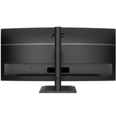 Monitor Profesional Ultraparonámico Curvo AOC CU34E4CV 34'/ WQHD/ Multimedia/ Regulable en altura/ Negro