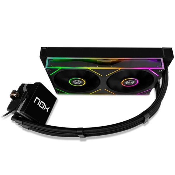 Sistema de Refrigeración Líquida Nox M-240 LCD/ Negro