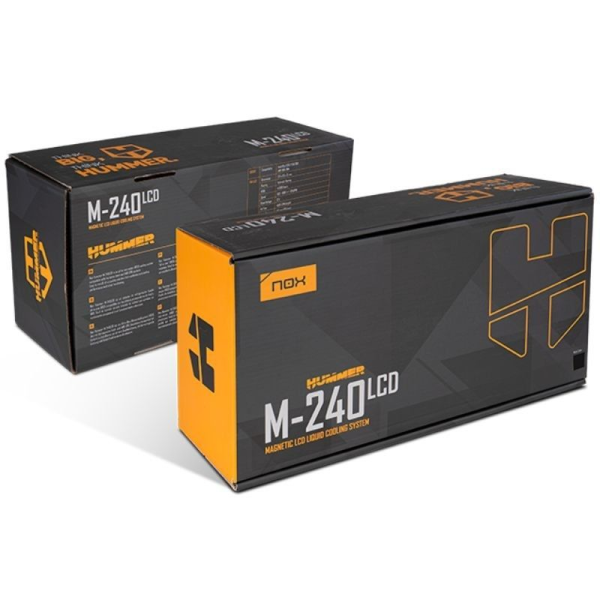 Sistema de Refrigeración Líquida Nox M-240 LCD/ Negro