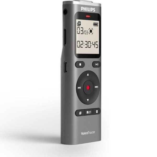 Grabadora de Voz Philips VoiceTracer DVT1170/ 20kHz/ Plata