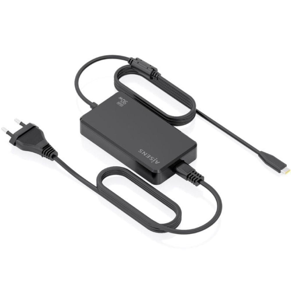 Cargador de Portátil GaN Aisens ASCH-1PD90D069-BK/ 1xUSB Tipo-C/ 90W