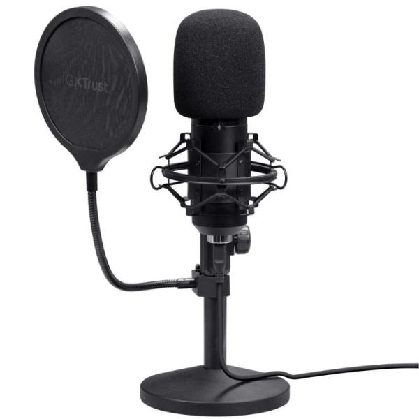 Micrófono Gaming Trust Gaming GXT 269 Emita II 25769/ USB/ Negro