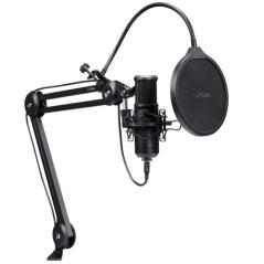 Micrófono Gaming Trust Gaming GXT 270 Emita II+ 25770/ USB/ Negro