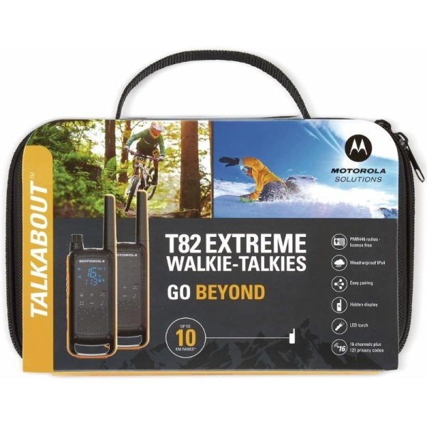 Walkie Talkie Motorola Talkabout T82/ Hasta 10km/ 16 canales