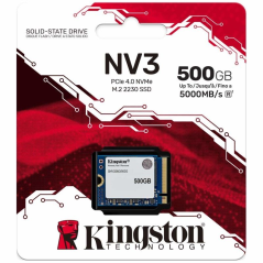Disco SSD Kingston NV3 500GB/ M.2 2230 PCIe Gen4