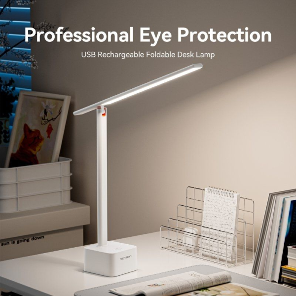 Lámpara de Escritorio Vention PDBW0/ 5W/ Blanca