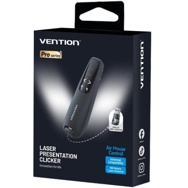 Presentador Inalámbrico Vention KQPB0/ 2.4GHz/ Negro