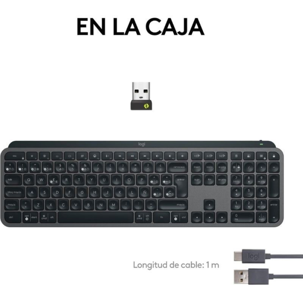 Teclado Inalámbrico por Bluetooth Logitech MX Keys S
