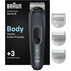 Cortapelos Braun BodyGroomer Series 3 BG3340/ con Batería/ 3 Accesorios
