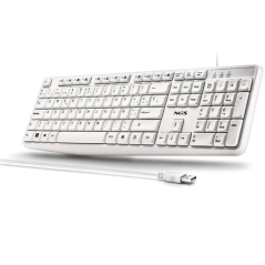 Teclado NGS Heritage HERITAGESPANISH/ Blanco