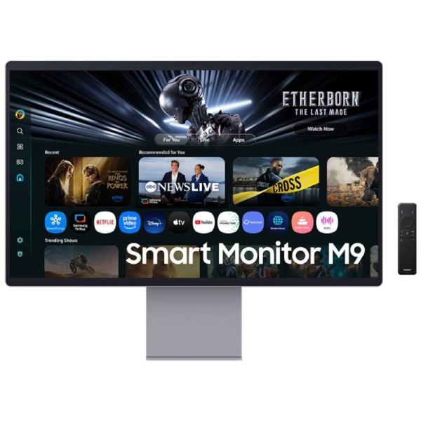 Smart Monitor Gaming Samsung M9 M90SF S32FM900SU 32'/ 4K/ 0.03ms/ 165Hz/ QD-OLED/ Multimedia/ Regulable en altura/ Smart TV/ Pla