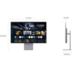 Smart Monitor Gaming Samsung M9 M90SF S32FM900SU 32'/ 4K/ 0.03ms/ 165Hz/ QD-OLED/ Multimedia/ Regulable en altura/ Smart TV/ Pla